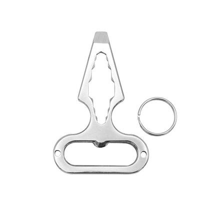 🔧🏕️ Stainless Steel EDC Multitool – Compact Outdoor Tool