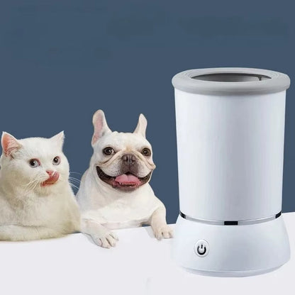 【Premium Comfort Care】🐾Soft Silicone Paw Cleaner for Dogs – Electric Washing Cup with One-Button Operation