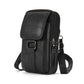 Genuine Leather Phone Belt Pouch for Men – Practical Belt-Loop Waist Bag