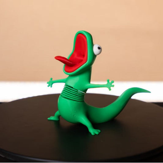 🚗🦎Giocattolo da scrivania a forma di lucertola con molla oscillante😆