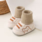🐻🧦 Baby Sock Shoes with Fleece Lining – 0–12 Months