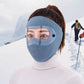 Winter Windproof Face Mask – Warm Fleece Mask with Visor for Cycling & Outdoor Activities