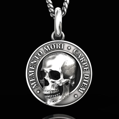 Pendentif crâne Memento Mori