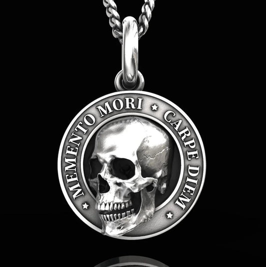 Pendentif crâne Memento Mori