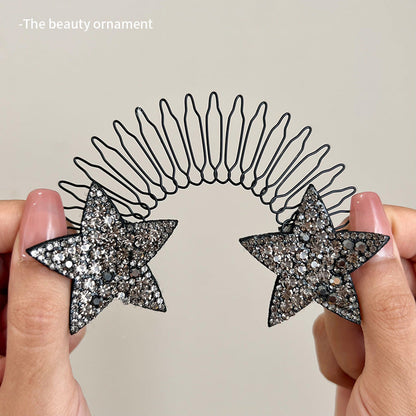 ✨ Rhinestone Star Hair Comb