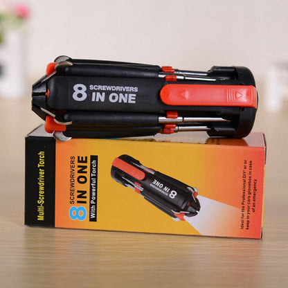 🔧 8-in-1 Screwdriver Set with LED Flashlight – One Tool, More Convenience! 🔦✨