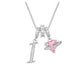 ✨ 3-in-1 Dopamine Initial Necklace with Zircon Heart Charms