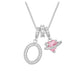 ✨ 3-in-1 Dopamine Initial Necklace with Zircon Heart Charms
