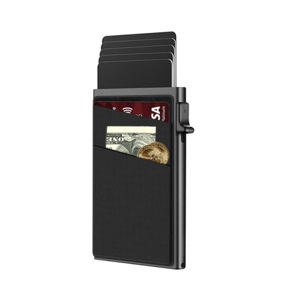 💳✨ Metal card holder – Stainless steel wallet for men and women
