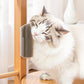 🐱🌿 Wall Mounted Cat Brush with Catnip – Massage & Grooming