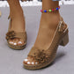 🔥2026🔥 Sandalias para mujer con hebilla y tacón cuadrado