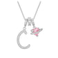 ✨ 3-in-1 Dopamine Initial Necklace with Zircon Heart Charms