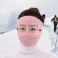 Winter Windproof Face Mask – Warm Fleece Mask with Visor for Cycling & Outdoor Activities