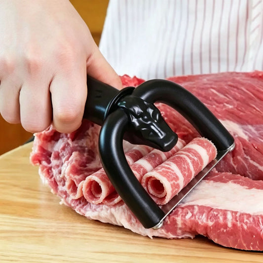 Stainless Steel Meat Fat Trimmer – Handheld Beef &amp; Steak Shaving Tool 🥩