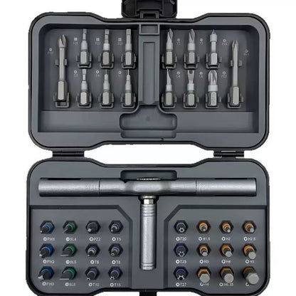 🔧🛠️ Professional Ratcheting Screwdriver Set – A Complete Kit for Every Task! 💪✨