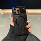 📱 Shockproof Phone Case with Foldable Camera Cover and Magnetic Stand