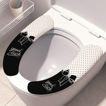 Electrostatic Toilet Seat Cover – No Glue, Warm in Winter, All-Season Use