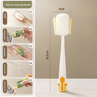 🧽✨ 5-in-1 Cup Cleaning Brush – Easy Cleaning for Your Cups and Bottles! 🥤💦
