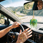 🚗✨ Car Rearview Mirror Pendant – Sparkling Crystal Beads