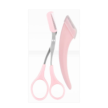 💗✂️ 2-in-1 Eyebrow Scissors with Comb – Beautiful, Defined Brows in Minutes! 🌸✨