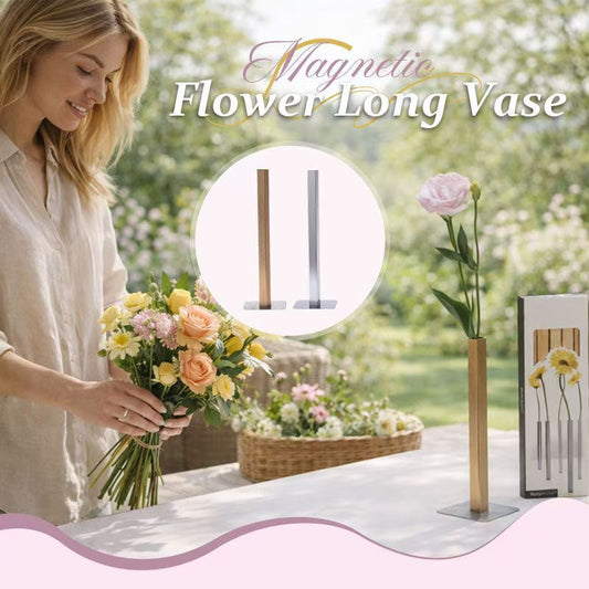 🌿✨ Magnetic Bud Vase – Minimalist Floral Decor