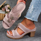 Sandalias ortopédicas con tacones de pedrería (compra 2 y obtén envío gratis)