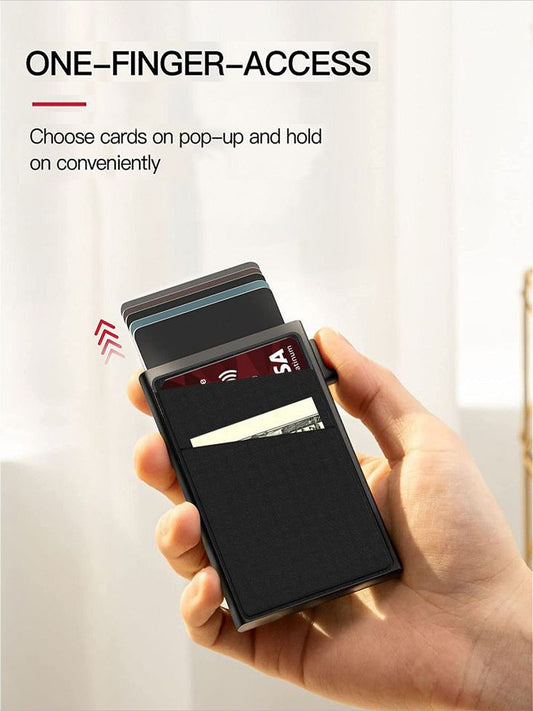 💳✨ Metal card holder – Stainless steel wallet for men and women