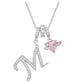 ✨ 3-in-1 Dopamine Initial Necklace with Zircon Heart Charms