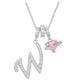 ✨ 3-in-1 Dopamine Initial Necklace with Zircon Heart Charms