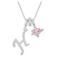 ✨ 3-in-1 Dopamine Initial Necklace with Zircon Heart Charms