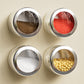 🧂✨ Magnetic Stainless Steel Spice Containers – A Tidier, More Elegant Kitchen! 🍳🤍