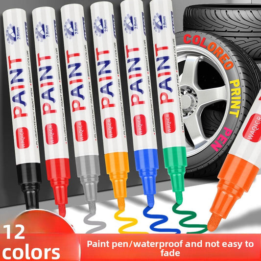 🚗🎨Pennarelli a vernice impermeabili – Pennarelli a base d'olio per superfici multiple