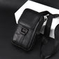 👝 Genuine Leather Men's Belt Bag – Practical Everyday Waist Pouch