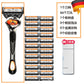 Men's razor replacement kit + free holder – Ultra-sharp stainless steel blades for a smooth shave