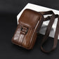 Genuine Leather Phone Belt Pouch for Men – Practical Belt-Loop Waist Bag