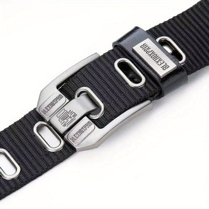🧷 Men's Canvas Belt with Prong Buckle