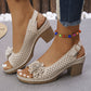🔥2026🔥 Sandalias para mujer con hebilla y tacón cuadrado