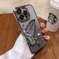 🦋✨ Glitter Butterfly Phone Case – Removable Card Holder & Shockproof Protection