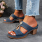 Sandalias ortopédicas con tacones de pedrería (compra 2 y obtén envío gratis)