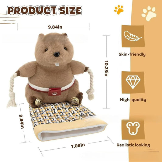 🐿️🐱 Interactive Groundhog Cat Toy – Endless Fun and Play! 🎉💖