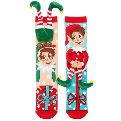 🎄🧦 Funny Christmas Elf Socks – Unique 3D Christmas Accessories