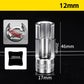 🛠️🚗9-Piece 10–22mm Hex Socket Set