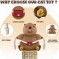 🐱🧸 Interactive Cat Toy – Hand-Worn Plush Animal Toy