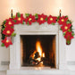 🎄 Christmas Poinsettia String Lights