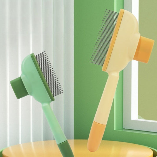 🐶🐱✨ Self-Cleaning Pet Brush – Goodbye Loose Fur, Hello a Healthier-Looking Coat! 🐾💖
