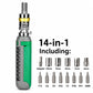 🔧🔄 14-in-1 Adjustable Screwdriver with Sockets