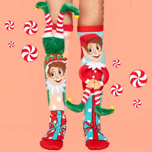 🎄🧦 Funny Christmas Elf Socks – Unique 3D Christmas Accessories