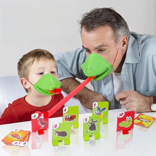 😂🐸Divertente gioco della lingua della rana – Sfida per famiglie e gioco da festa