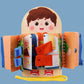 🧸 Wooden Activity Board – Fine Motor Skills & Practical Life Toy