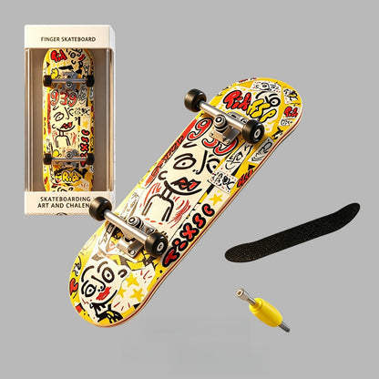 🛹🔥 Maple Wood Fingerboard – Master Every Trick in Style! 🤘✨